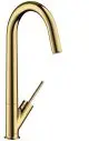 AXOR-HG-AXOR-Starck-Einhebel-Kuechenmischer-300-mit-Schwenkauslauf-Polished-Gold-Optic-10822990 gallery number 1